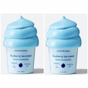 Lot Of 2 Peach & Lily Blueberry Ice Cream Facial Moisturizer Hydrating Gel